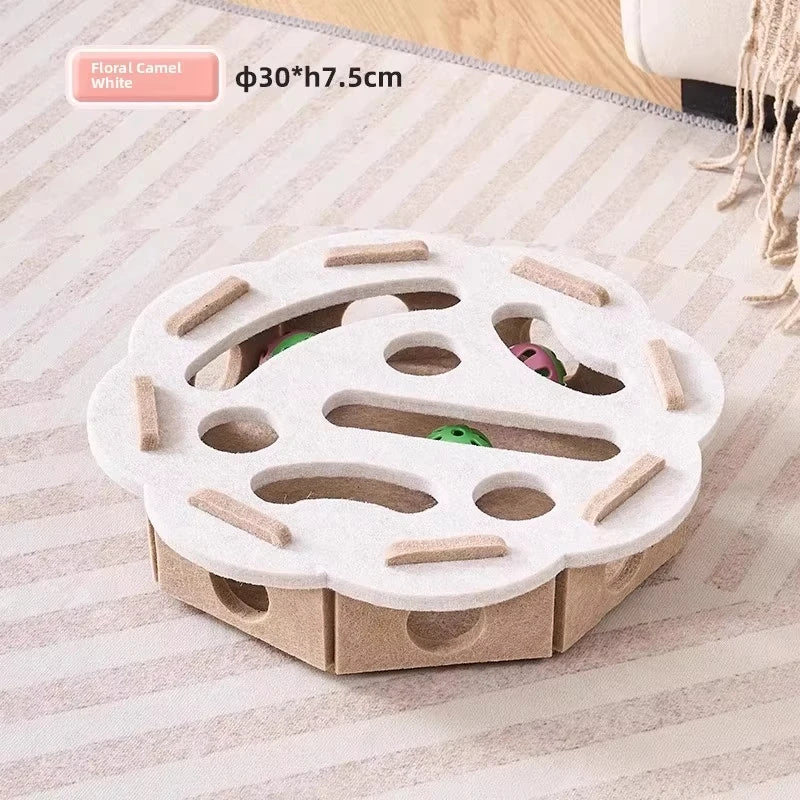 Juguete rompecabezas de fieltro para gatos