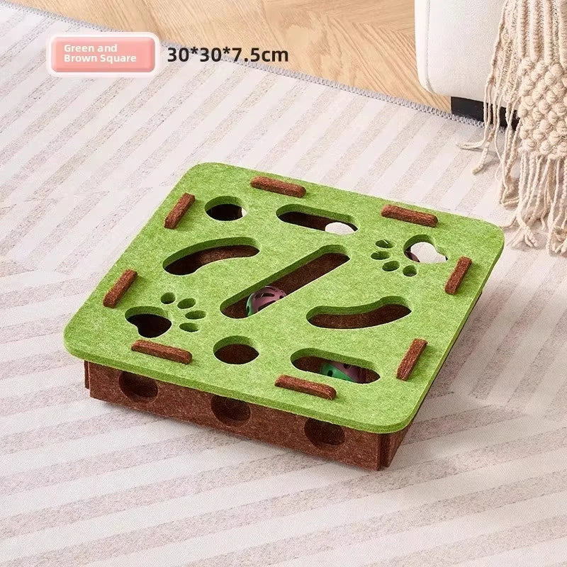 Juguete rompecabezas de fieltro para gatos